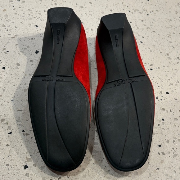 Kate Spade Red Suede 1 inch Heel 6 Medium Like New - Picture 7 of 12